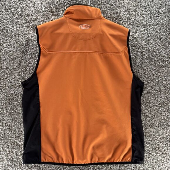 Clemson Tigers Vest Mens Medium Orange Drake Waterfowl Full Zip Outdoors Hunting - Picture 8 of 11